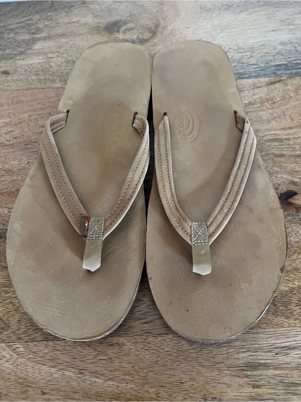 Rainbow Womens Leather Sandals  Size 11 - Picture 5 of 11